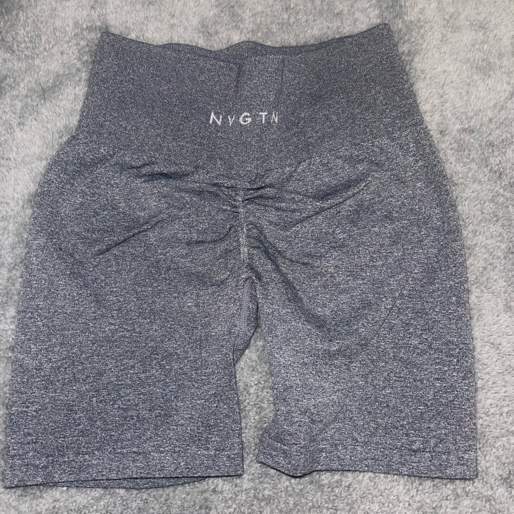 Nvgtn grey scrunch seamless shorts